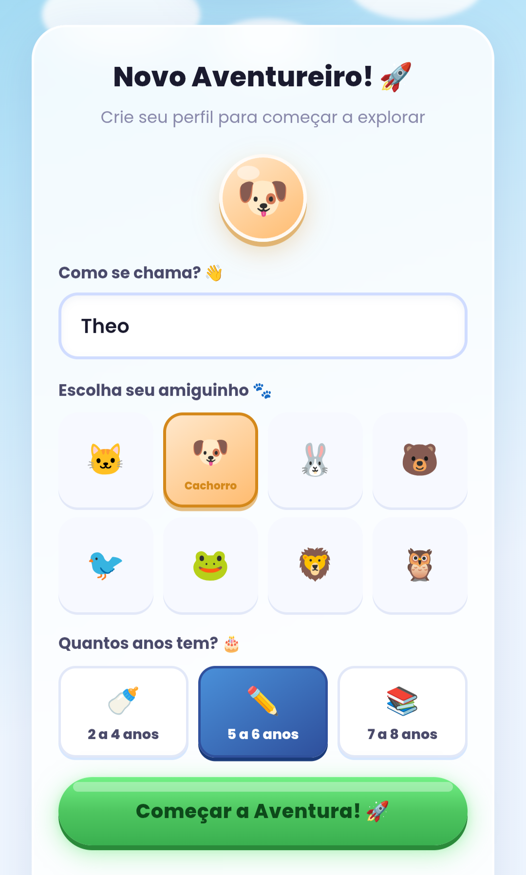 Perfil do aventureiro